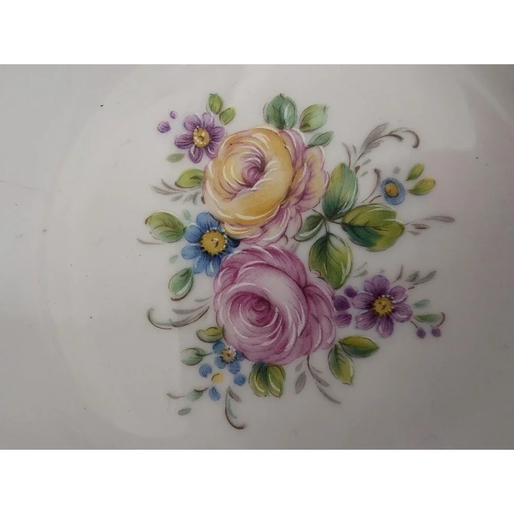 Rare ANTIQUE Handpainted VintagePink LIMOGES Signed BowlAshtray 6
